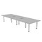 Skutchi Designs 45 in W, 144 in L, 29 in H, Engineered Wood Top, Grey H-REC-48143PT-01-EL - alternate 1